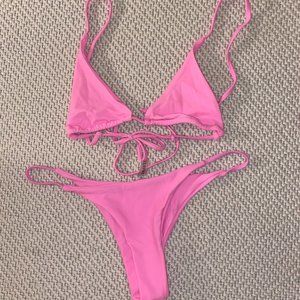 Bright Pink Zaful Bathing Suit